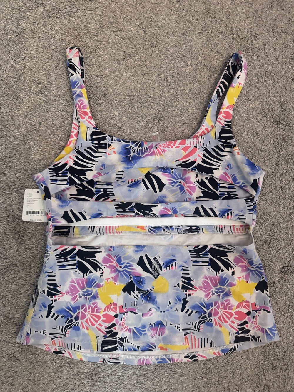Free People Movement Never Better tank top in the Mystic Floral Combo - Picture 2 of 4